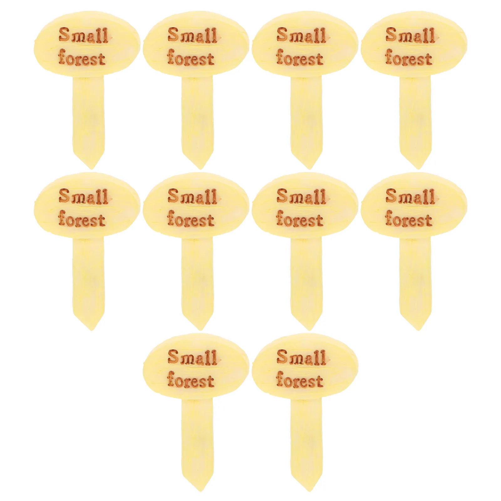

10Pcs Micro Guidepost Resin Models Vivid Durable Miniature Garden Ornament Bonsai Decoration Creative Micro Landscape Prop