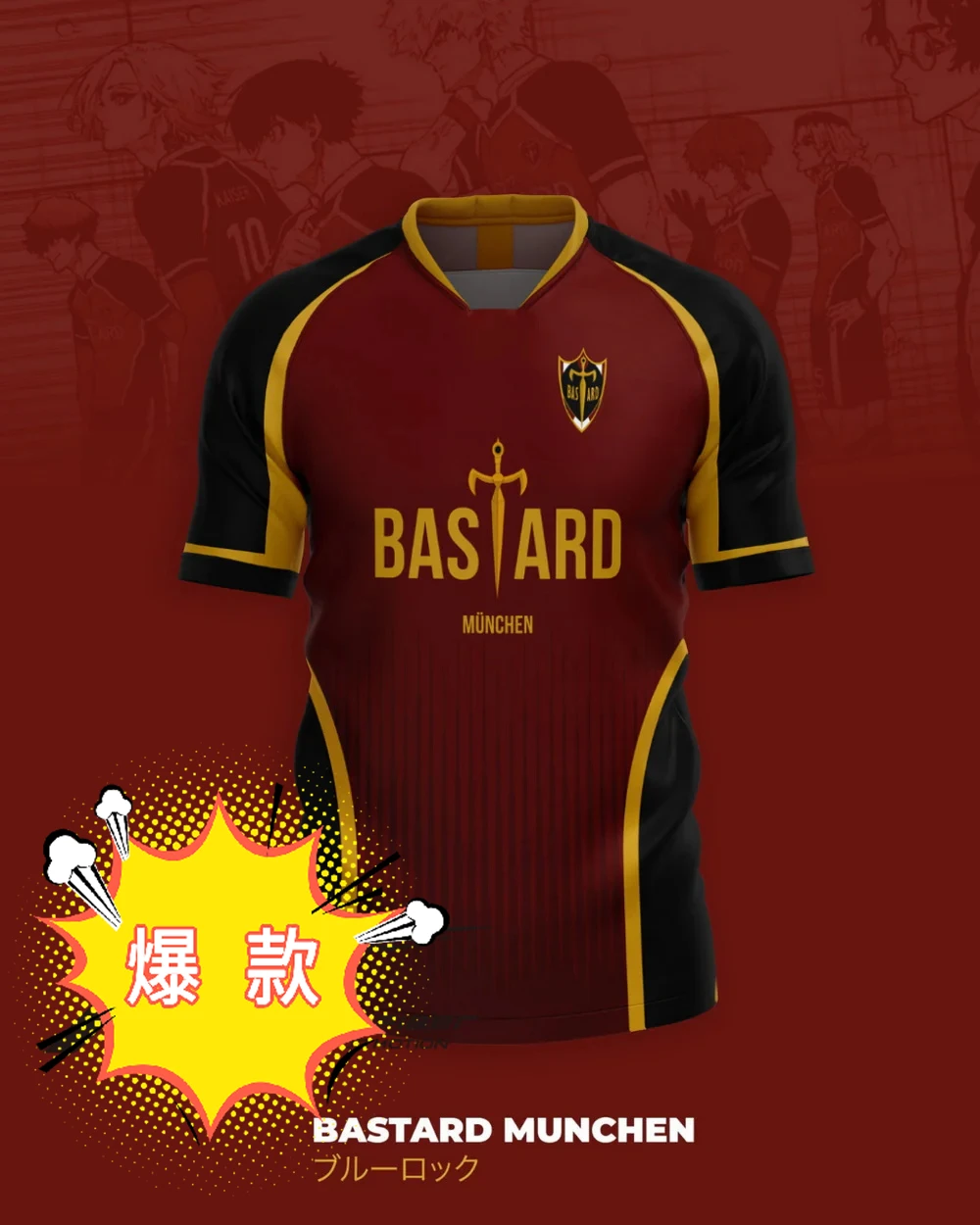 

2025 Anime Blue Lock KAISER BAROU Jersey 3D Print Men Sport T Shirt Fashion Harajuku Manga Short Sleeve Children Tees Y2k Tops