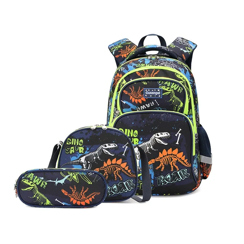 ultra-light-dinosaur-backpack-for-elementary-school-boys-and-girls-spine-protection-school-bag-cartoon-style-with-multiple-co