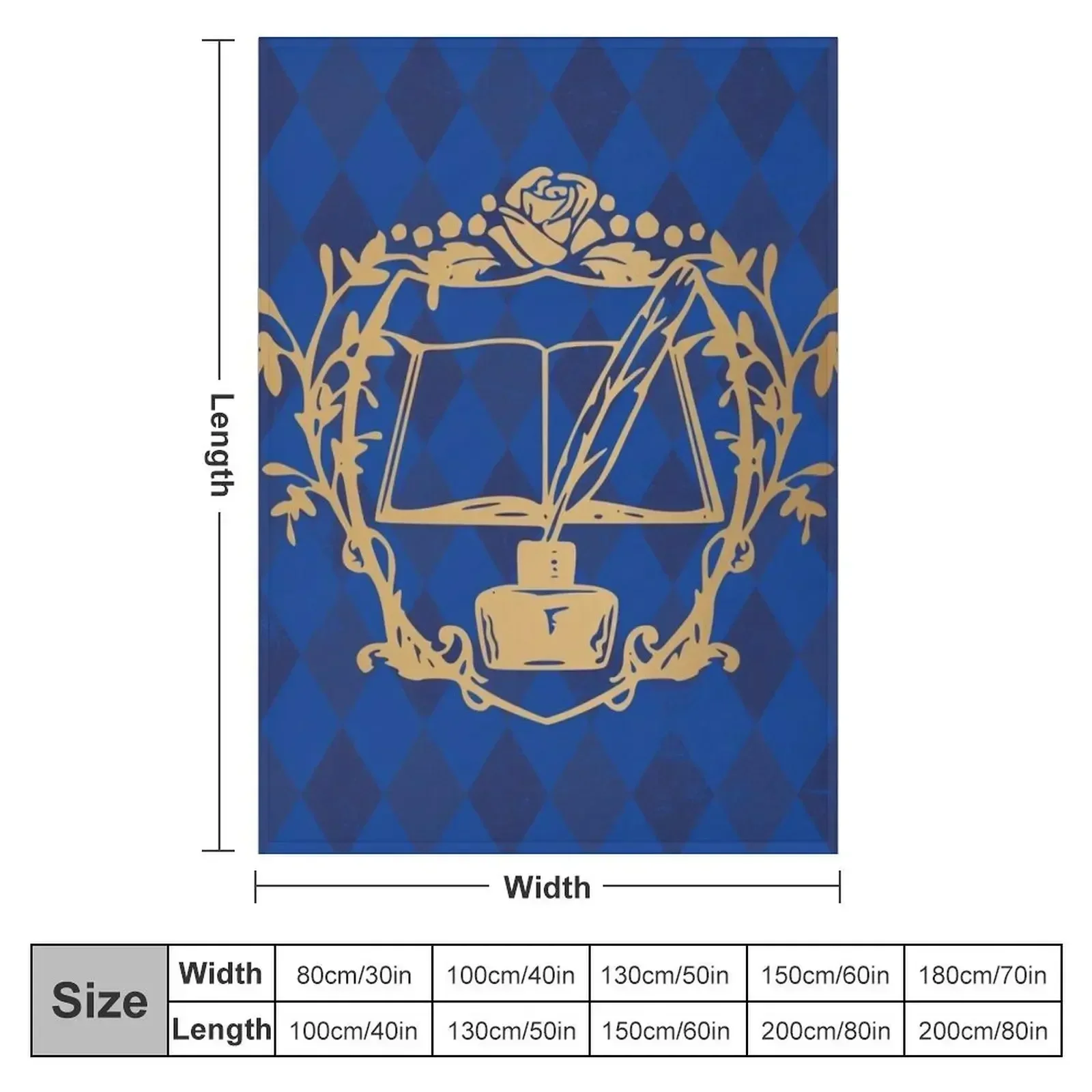 Myne's Crest Ascendance of a Bookworm Throw Blanket for babies Comforter Retros Weighted Blankets