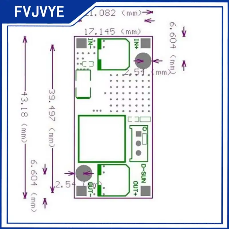 DC-DC Step-down Power Supply LM2596S Module 3A Adjustable Voltage Regulator 24V 12V 5V 3V Step-down Module A2