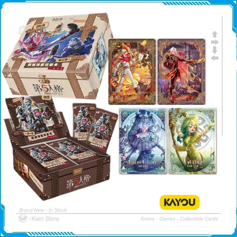 KAYOU Genuine Identity V Hidden Clue Personality File Gold Foil Holographic Classic Game Collection Cards Toy Hobby Gifts
