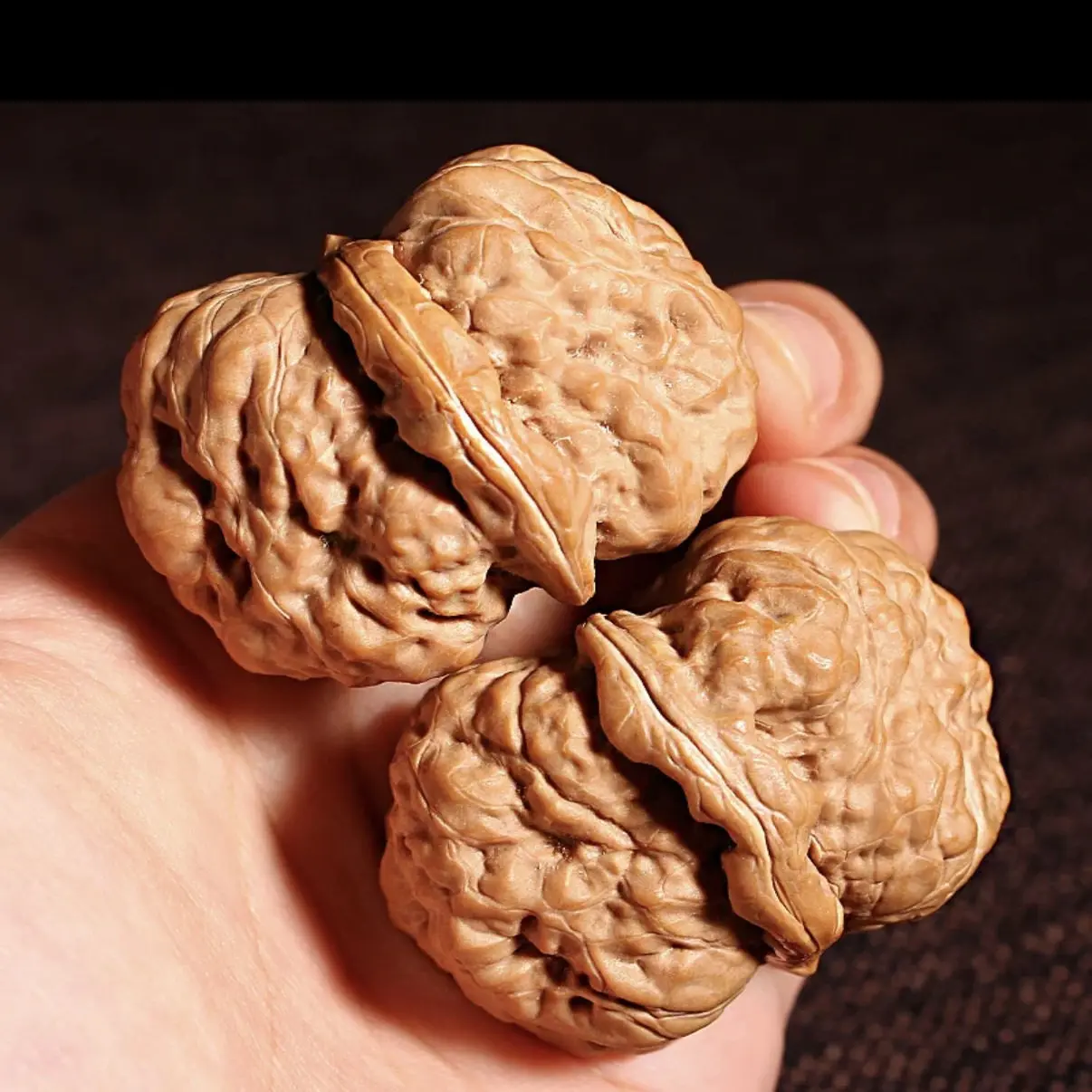Collectible Natural Old Tree Toad Head Golden Toad Wenwan Walnuts Short Stump Blunt Tip Hand Massage Toys For Men Women Gift Col