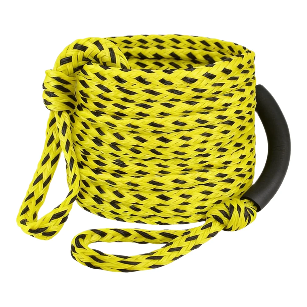 60ft Marine Tow Rope for Tubing 3K Structure with 2600 lbs Capacity for Water Sports Floating Foam Handle Design