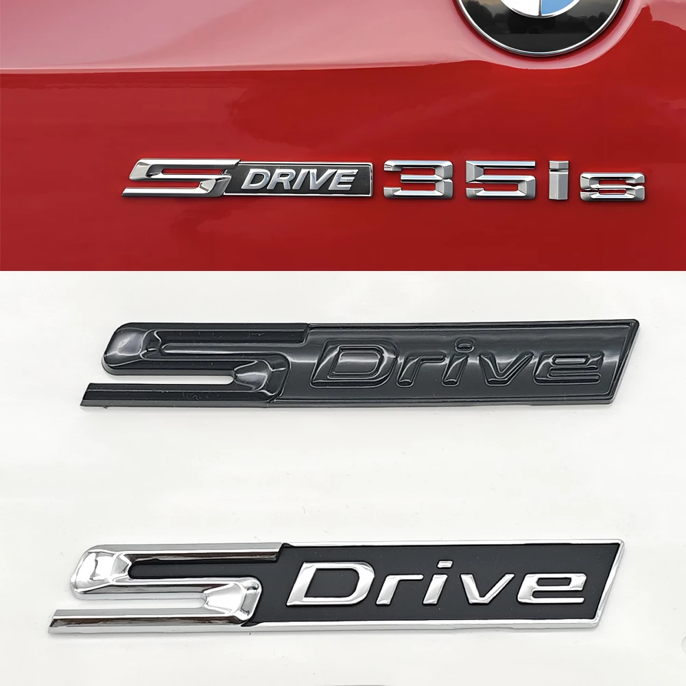 

3D ABS Car Logo Sticker SDrive Emblem Rear Trunk Fender Badge Decal For BMW X1 X2 X3 X5 Z4 e84 18d 16d 20d 18i 23i Accessories