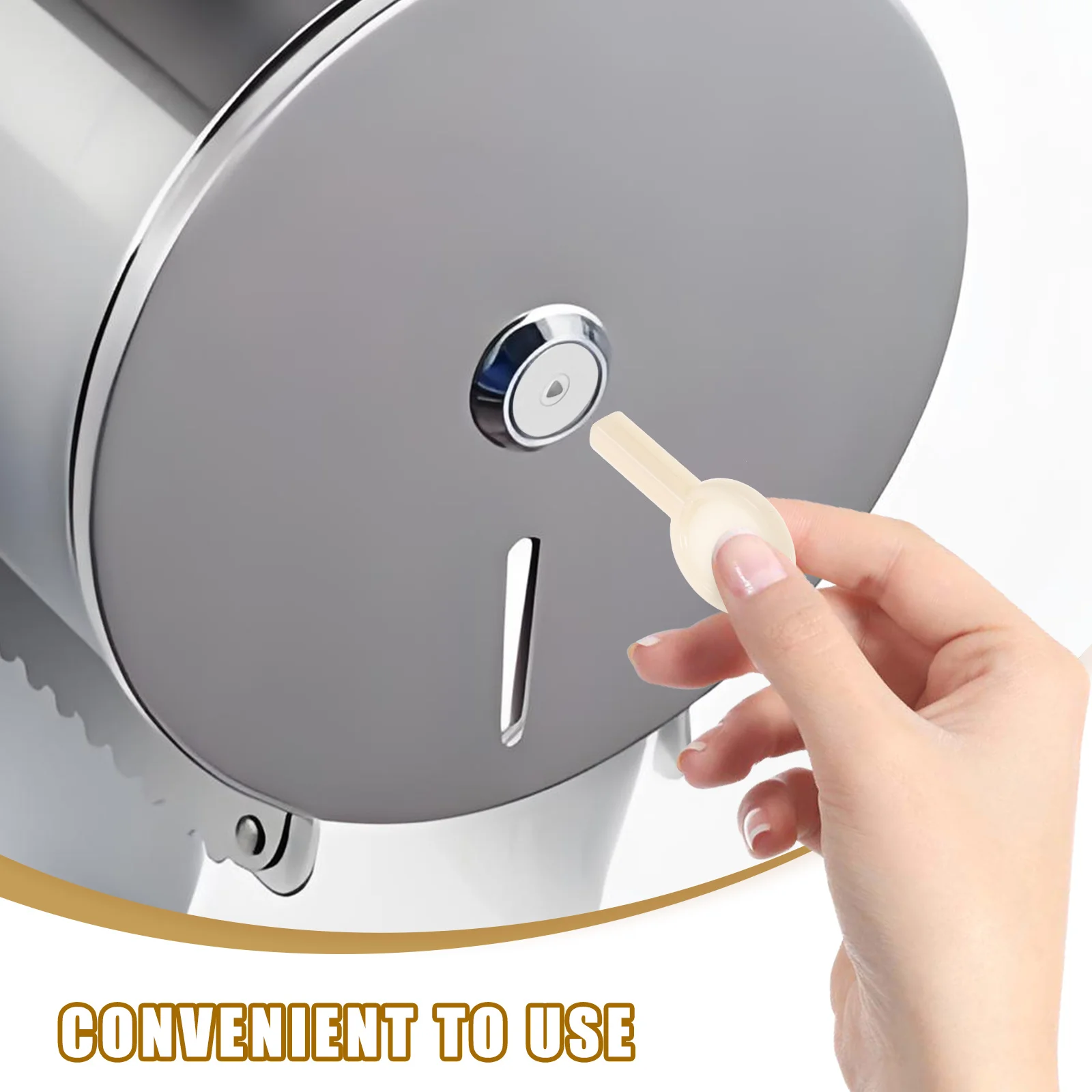

Lock Key Niversal Paper Towel Dispenser Stainless Steel Replacement Plastic Holder Tissue