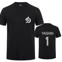 New Fashion Lev Yashin T Shirts Tops Men Short Sleeve Cotton Man DYNAMO MOSCOW T-shirt Tshirt Tee DS-011