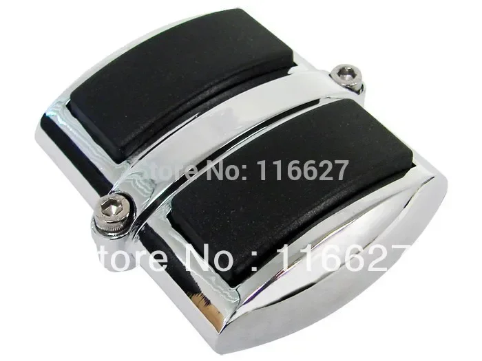 

CHROME REAR BRAKE PEDAL PAD COVER For Harley Sportster XL Dyna Wide Glide V-Rod