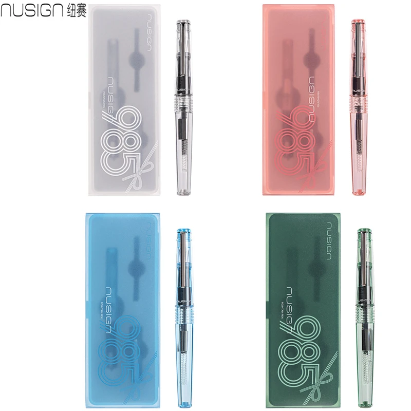 

Набор перьевых ручек Nusign 985 Premium, прозрачный корпус, дополнительное перо, плавное письмо и удобный захват, для студентов и взрослых