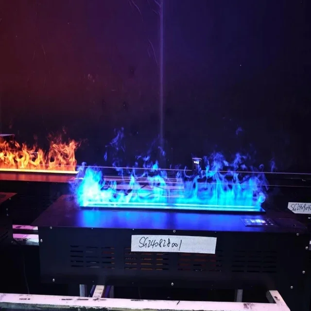 Fireplace 3D LED Electric Fireplace With Remote Control Smart Simulation Flame And Water Vapor Insert For Hotels And Indoor Use