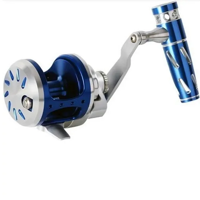 T-bar handle aluminum fishing jigging reel