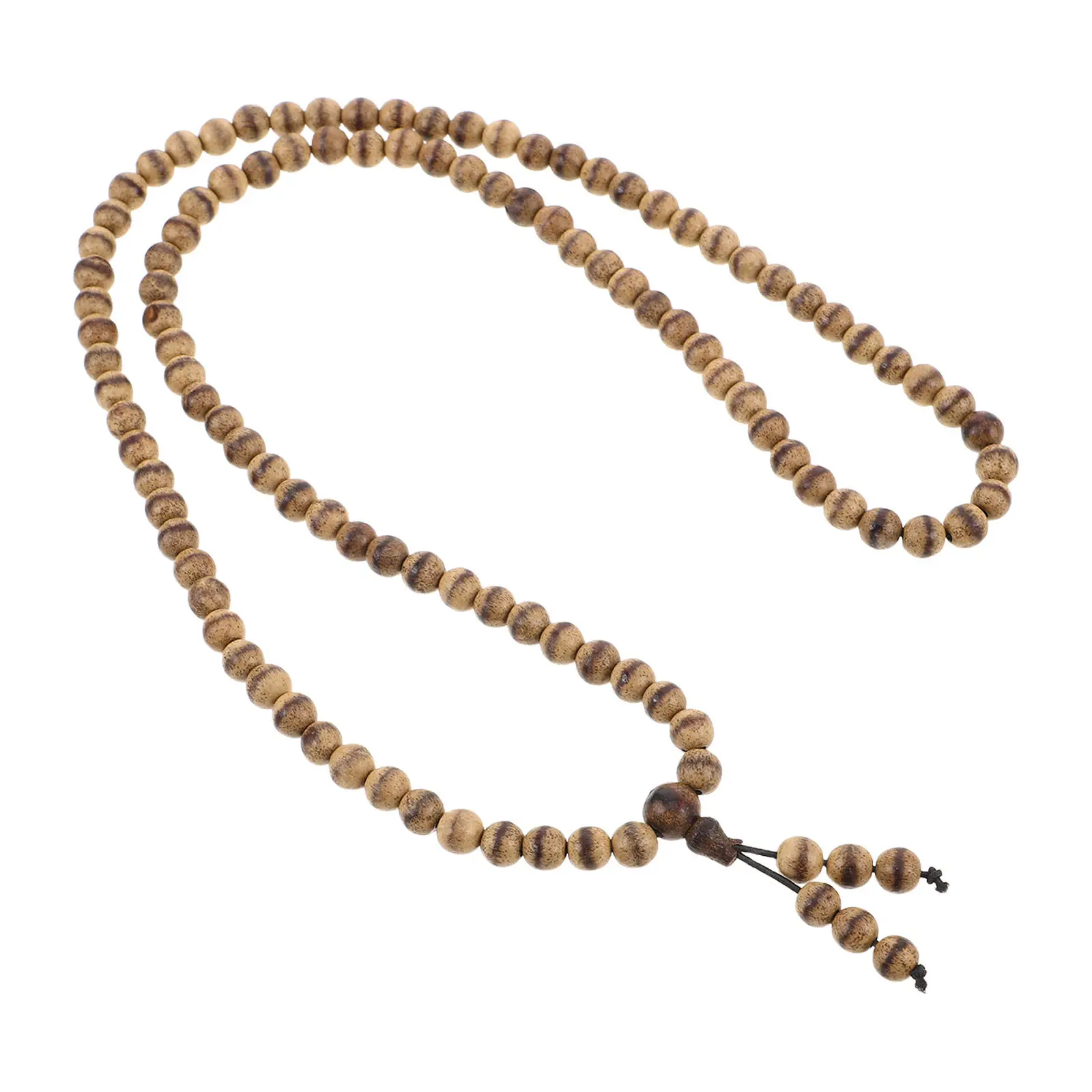 Collier de perles de prière zen en bois d'agar fait main pour la méditation, la pleine conscience et la pratique spirituelle – Bois Tranquil