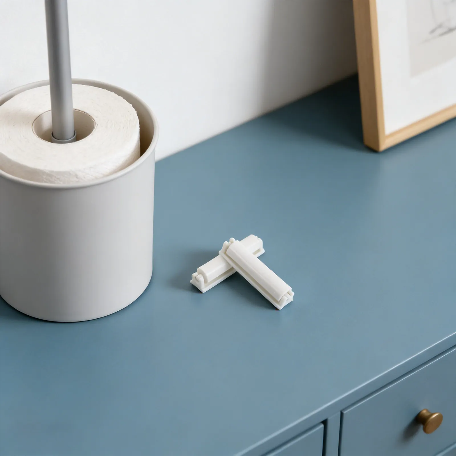 16Pcs Plastic Toilet Paper Roller Insert Replacement for Tissue Box Holder Smooth Dispensing Universal Fit Bathroom Kitchen
