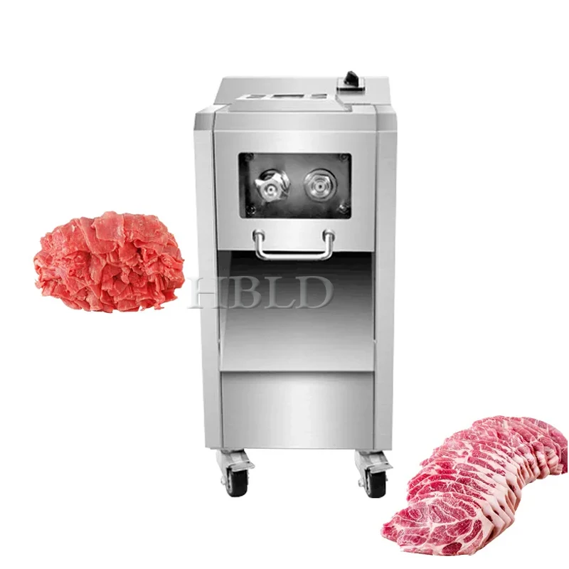 

220V Meat Cutter Electric Slicer Commercial Stainless Steel Vegetable Shredder