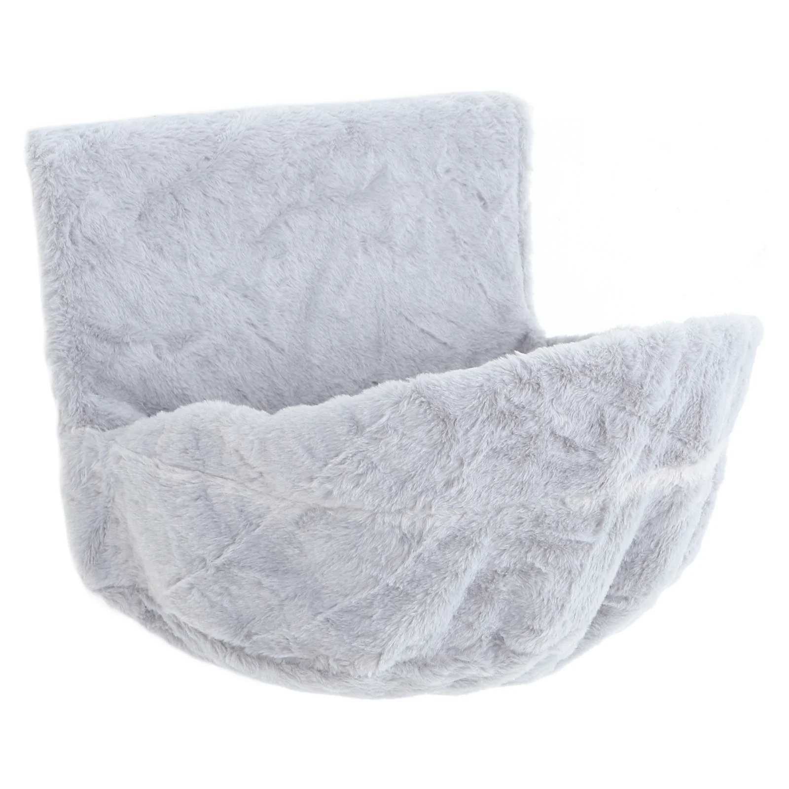 Hamaca colgante desmontable para gatos, cama plegable con ventana gris, percha cálida y cómoda para interiores, fácil de limpiar, ahorro de espacio