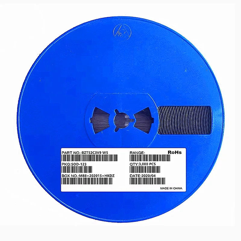 1REEL=3000PCS BZT52C3V9 SOD123 BZT52C 3.9V SOD-123 1206 SMD Original Zener diode