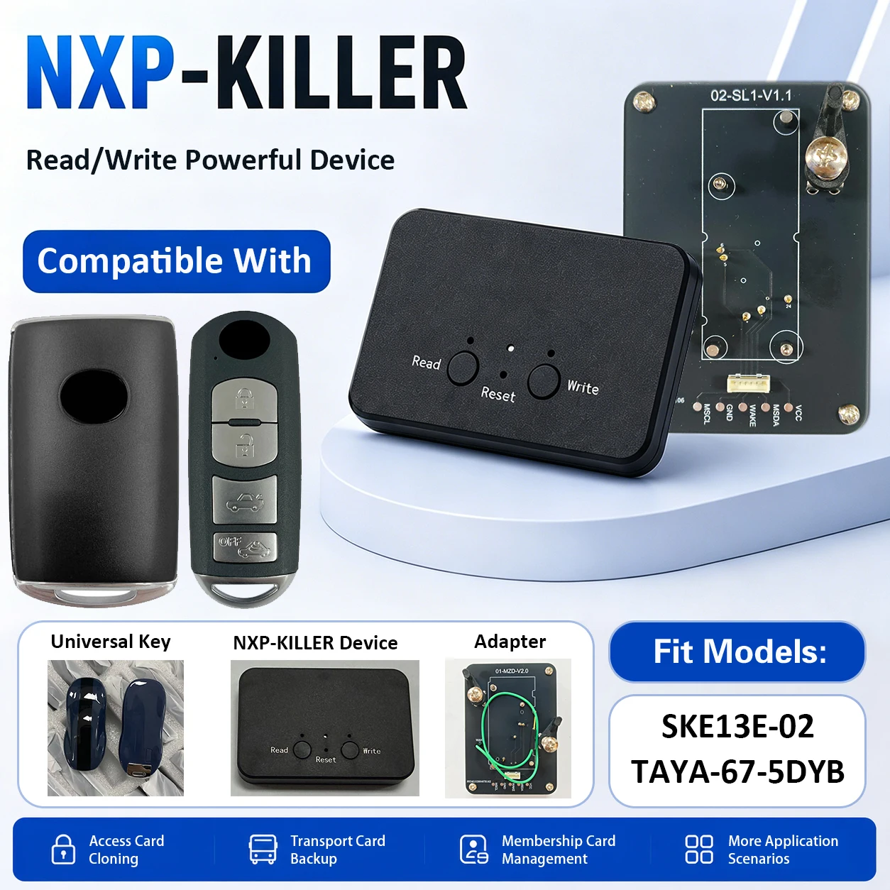 CNP259 Super NXP Killer Device Solider-Free Adapter Univeral Remote 49 Chip 434Mhz For Mazda 3 6 CX3 CX5 CX9 2014-2019