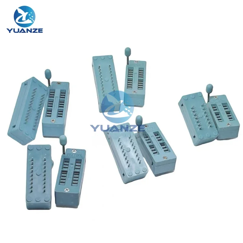 2PCS 14/16/18/20/24/28/32/40 pin Narrow wide body ZIF ZIP IC SOCKET DIP CHIP TEST Adaptor 2.54MM PITCH  6P 18P 20P 24P 28P 40P