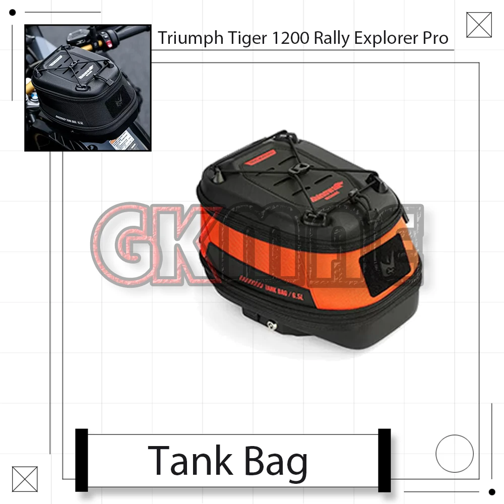 For Triumph Tiger 1200 Rally Explorer Pro Motorcycle Magnetic Quick Release Tank Bag Riding Bag Wear-resistant Tool Storage Bag