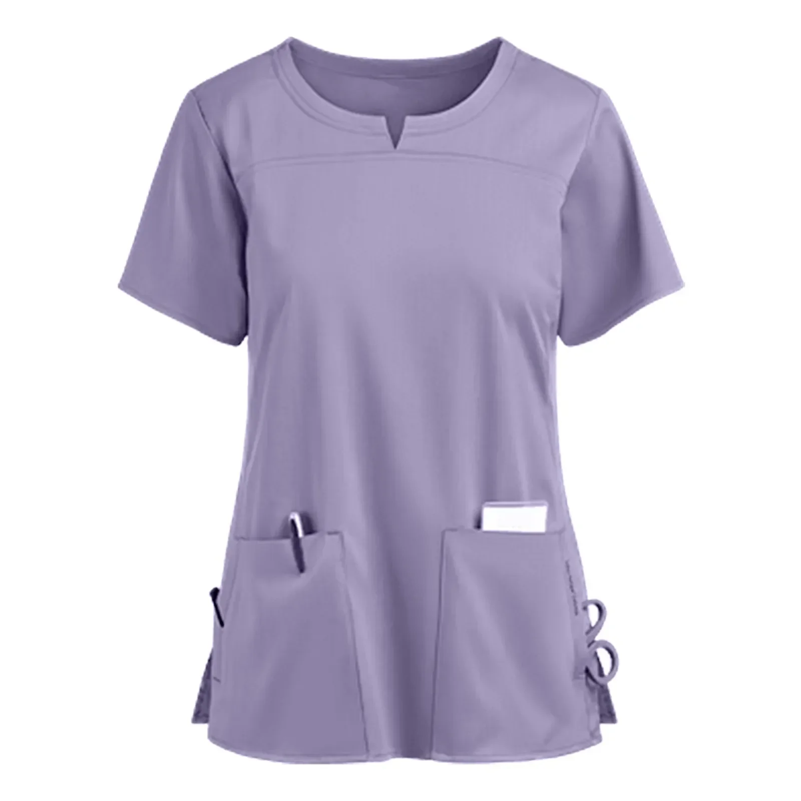 Uniforme de travail médical pour femmes, Économie à manches courtes, Travailleurs de soins infirmiers, Poche