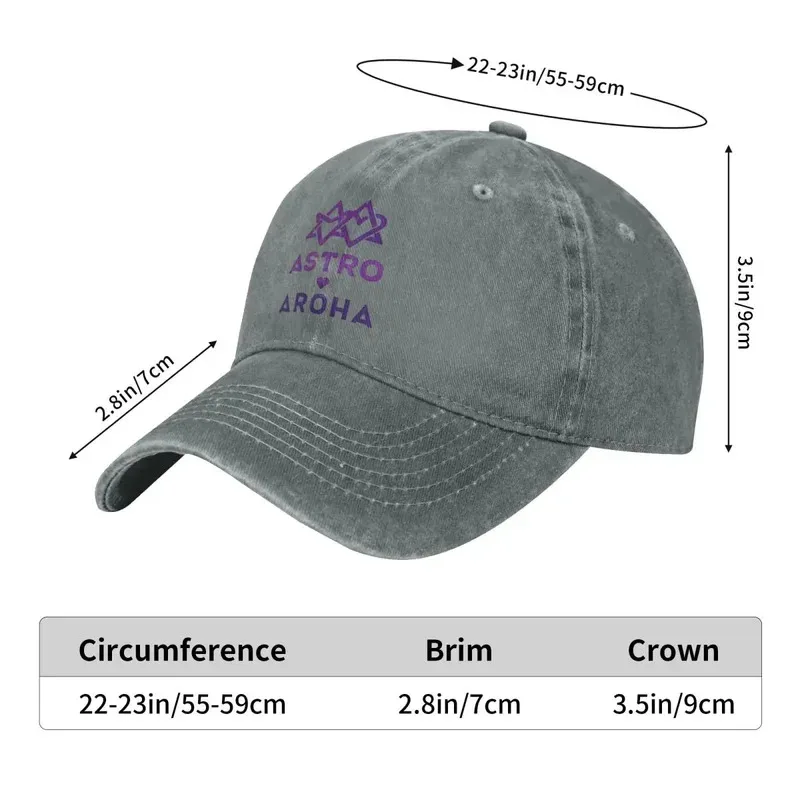 Astro Aroha Kpop Idol Style Baseball Cap with a Brim for Men And Women, Hat