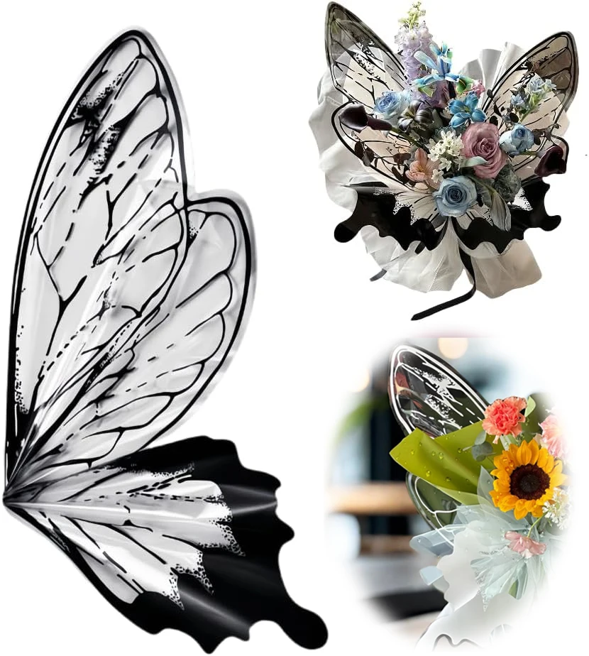 

Водонепроницаемая бумага для упаковки букета цветов и бабочек, 10 комплектов