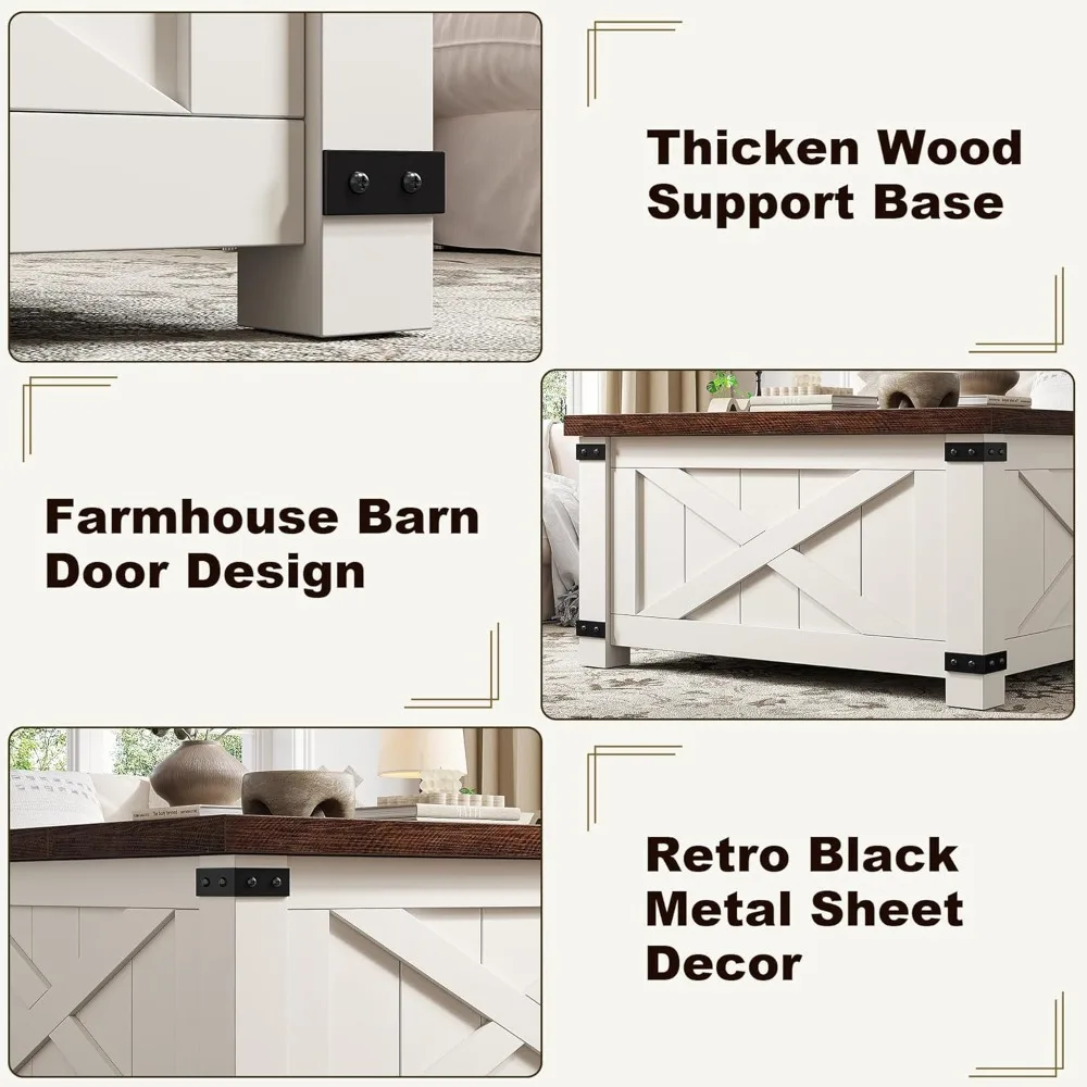 Lift Top Coffee Table with Storage 35.7" W Coffee Tables for Living Room, Farmhouse Coffee Table, Living Room Tables, Square, R