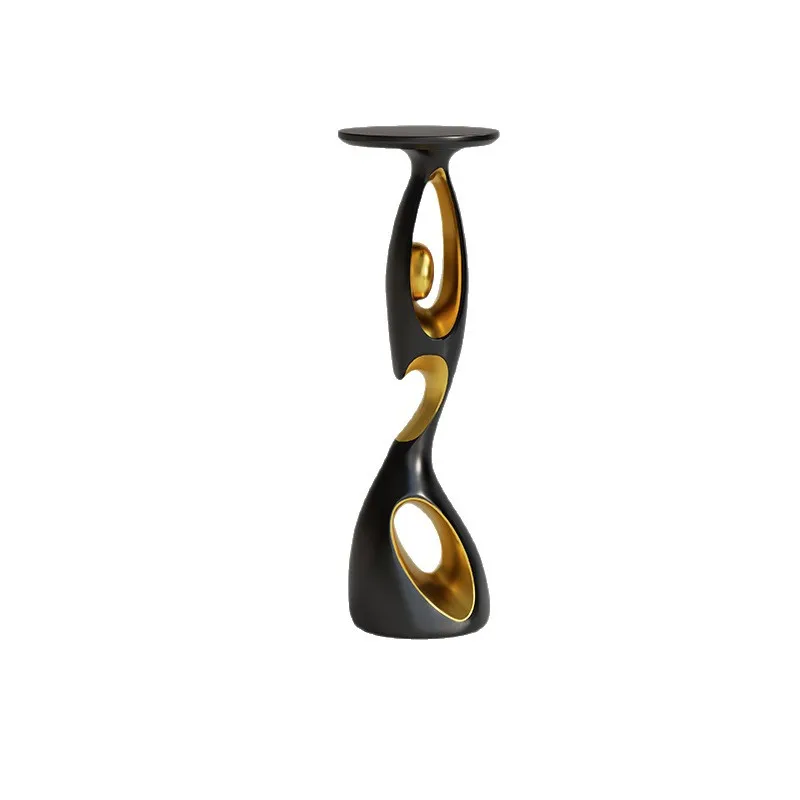 YJQ flower stand living room floor-to-ceiling light luxury high-end TV cabinet next to hotel decoration ornament display rack