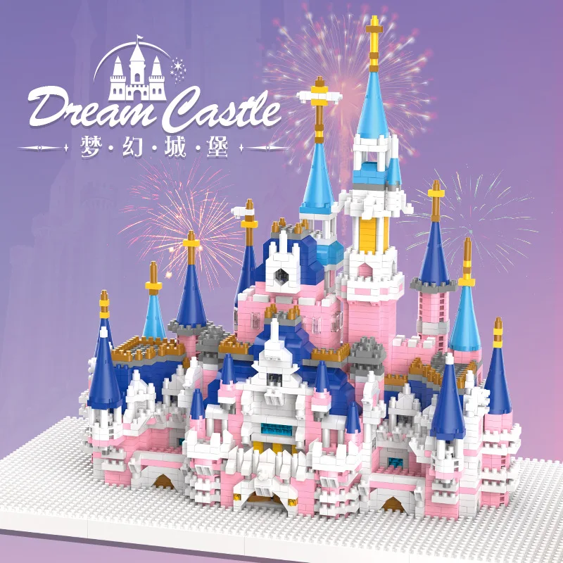 

Dream castle building compatible with LEGO national fashion small particle building blocks princess girl assembly toy decoration