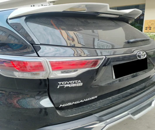 For Toyota HIGHLANDER spoiler 2015-2021 ABS plastic car rear wing highlander glossy black rear top wing car tuning modification