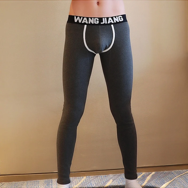 

Men Long Johns Thermal Underwear Winter Warm Long Pants Male Soft Elastic Large Size Leggings Sleepwear Comfortable Tights