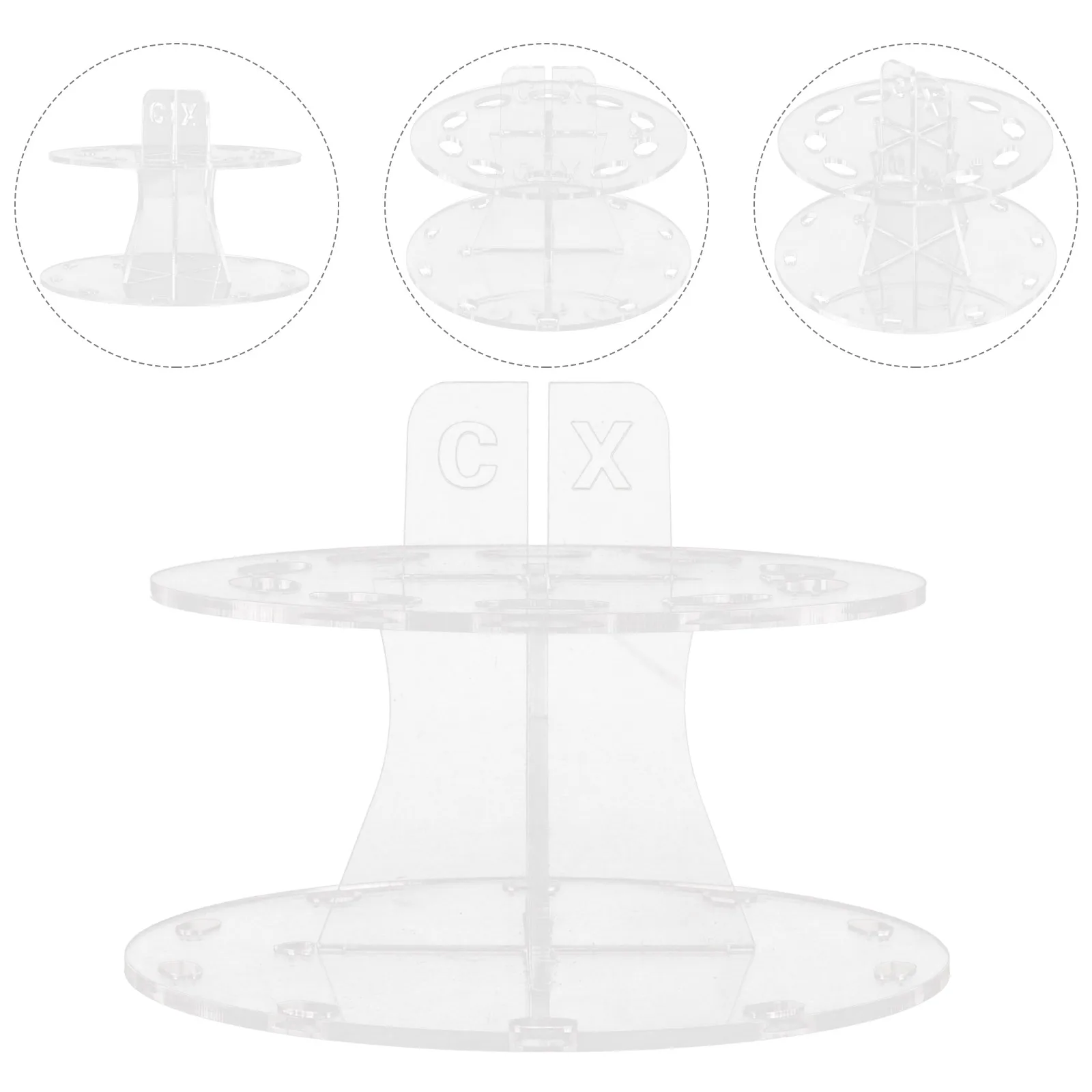 

10 Hole Makeup Brush Display St Transparent Air Dry Tree Shape Makeup Brush Holder Storage Rack for Brushes