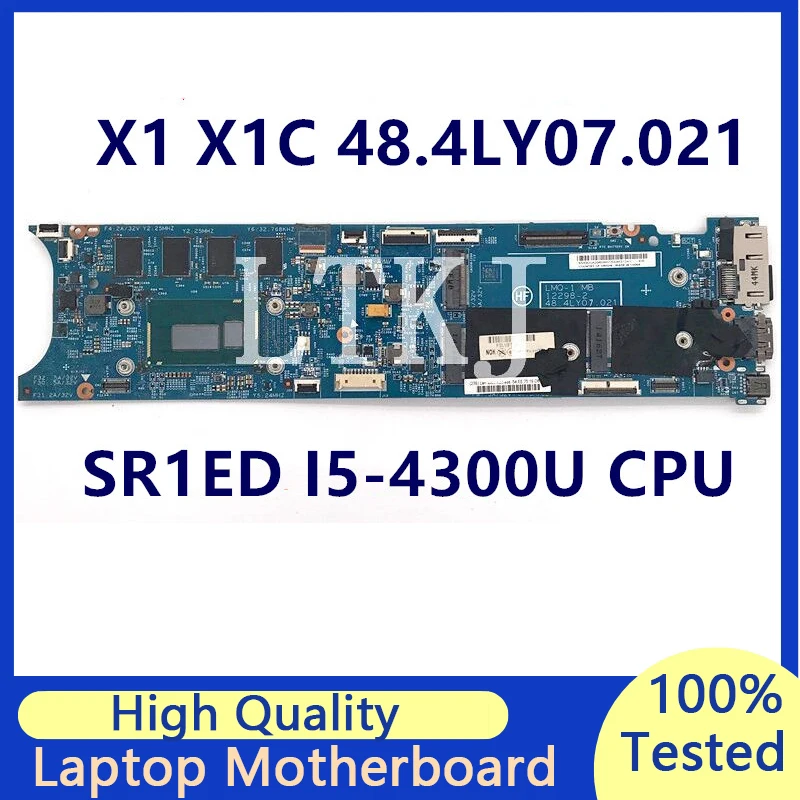 

Mainboard For Lenvov X1 X1C 48.4LY07.021 12298-2 Laptop Motherboard With SR1ED I5-4300U CPU 100% Full Tested Working Well