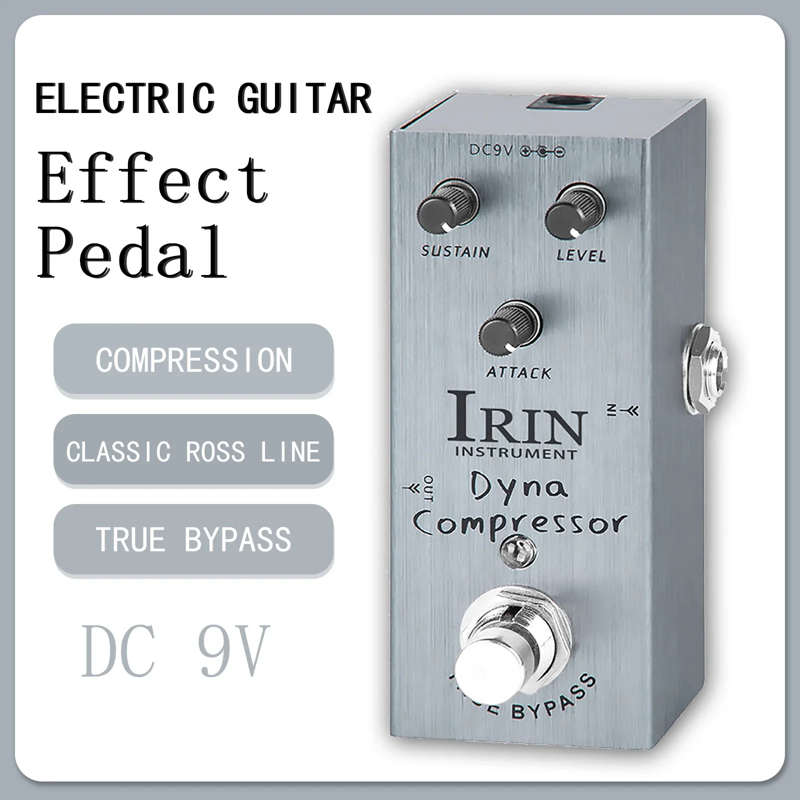 IRIN AN-06 Dyna Compressor Electric Guitar Effect Pedal Compression Classic Rose Line Effects True Bypass Pedal Guitarra Parts