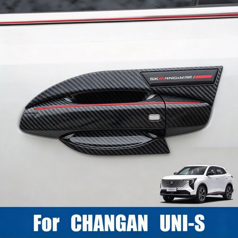 For CHANGAN UNI-S Changan CS55 Plus Gen 4 2026 Car Exterior Blackout Door Handle Bowl Protective Covers Decorative Accessories