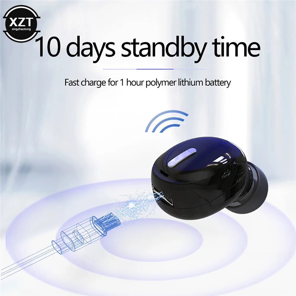 X9 Mini Bluetooth-compatible Wireless Earphone Sport Gaming Headset with Mic Handsfree Stereo Earbuds For Universal All Phones