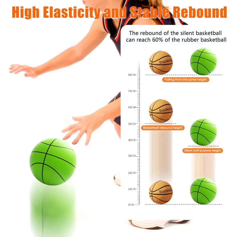 Schaum basketball, Indoor High Density Training Basketball 3D Textur leise Bounce No Noise Ball für Home Beach Pool