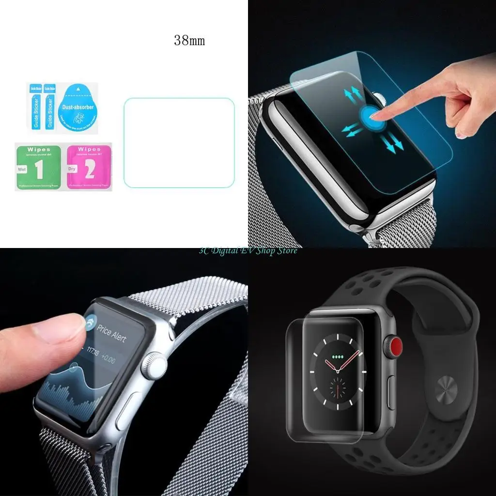 

E74D для просмотра 3 Wwatch Screen Protector 38/42 мм смягченной стеклянной пленкой прочная царапина, устойчивая к