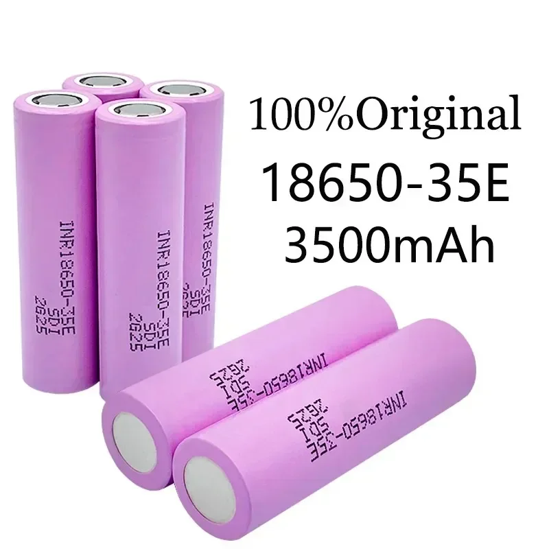 New 18650 Original High Power 18650 3500mah 25A Discharge Inr18650 35e 18650 Battery Lithium Ion 3.7V Rechargeable Battery