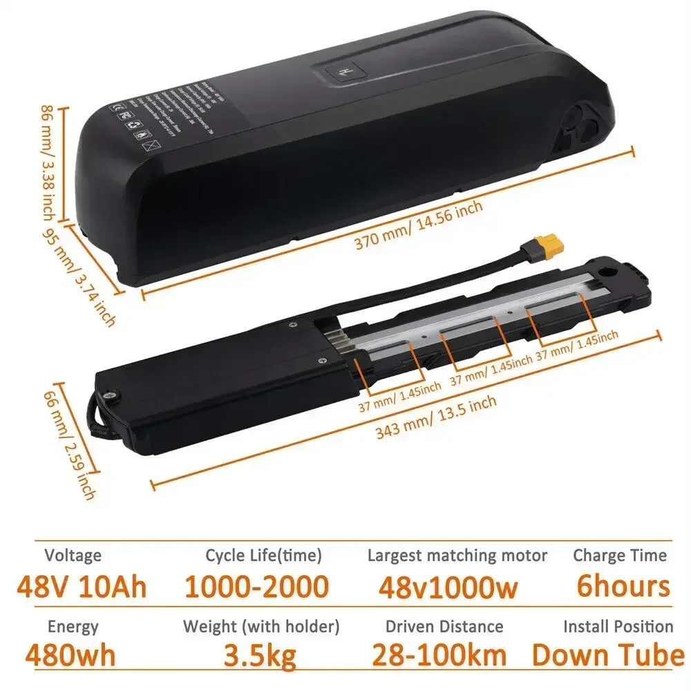 For Hailong EBike Battery 36V 48V 10Ah 15Ah 20Ah Mountain Bicycle 18650 Electric Bateria Pack for Bafang 1500W 1000W 750W 500W