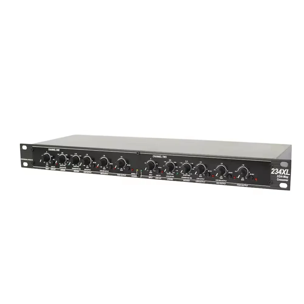

234XLElectronic Crossover Professional Sound Peripheral Equipments Stereo 2/3 Way, Mono 4-Way Crossover audo Equalizer