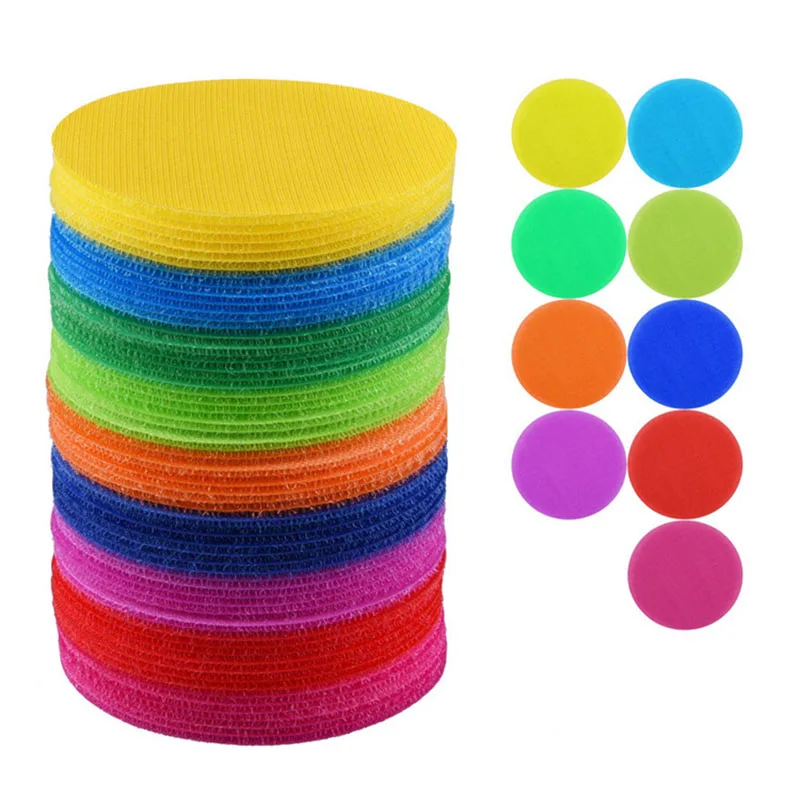 10 Stück klassische magische Markieren, sitzende Teppichflecken, um bunte Marker zu erziehen, runde Teppichaufkleber für Babyzimmerdekoration