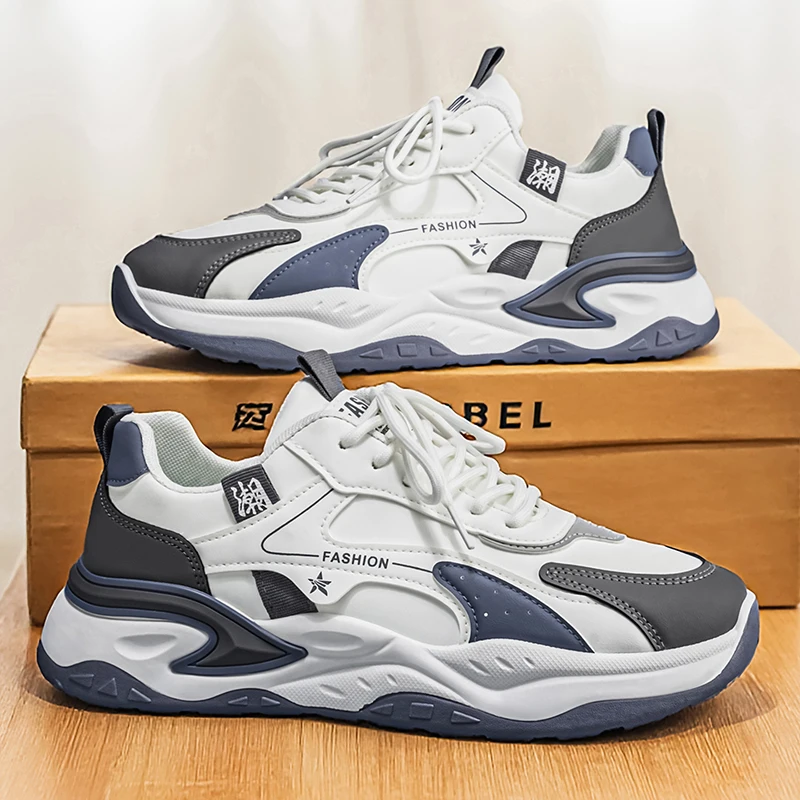 Men's soft-sole casual sneakers Four seasons breathable lightweight outdoor running shoes students non-slip walking sports shoes