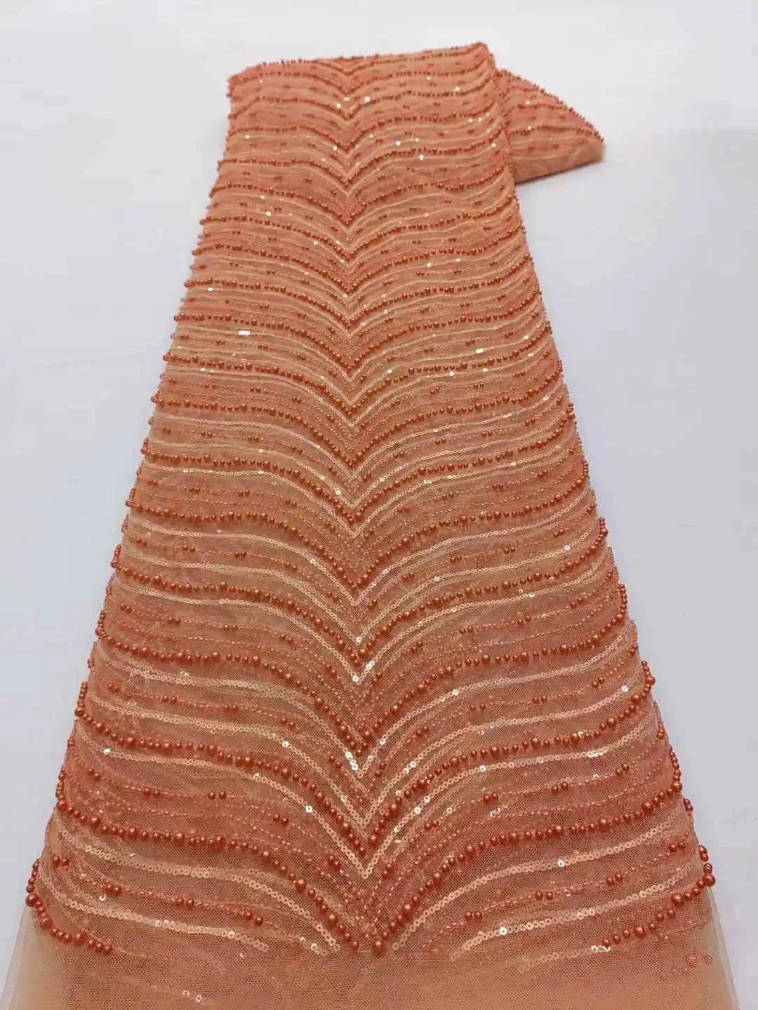 فاخر حبة أنبوب التطريز الأفريقي أقمشة الدانتيل 2025 جودة عالية الفرنسية مطرزة تول النسيج لحفل الزفاف النيجيري