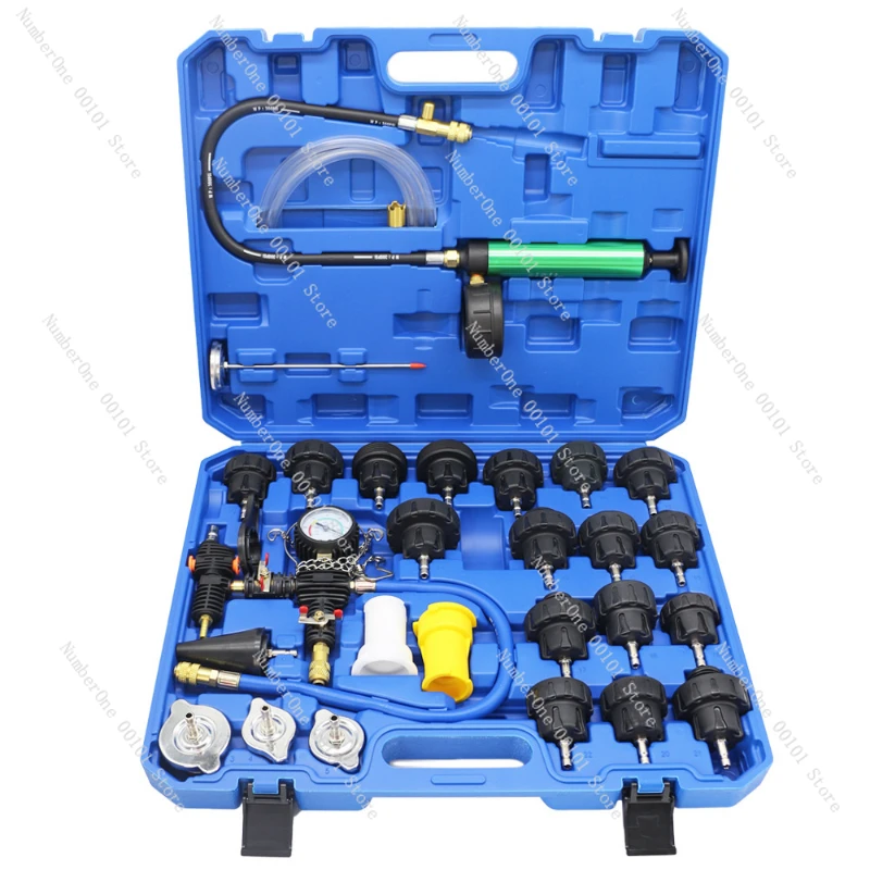 Car Water Tank Pressure Leak Detection Tool Presser Antifreeze Replacement Filler Water Tank Pressure Gauge Leak Detector