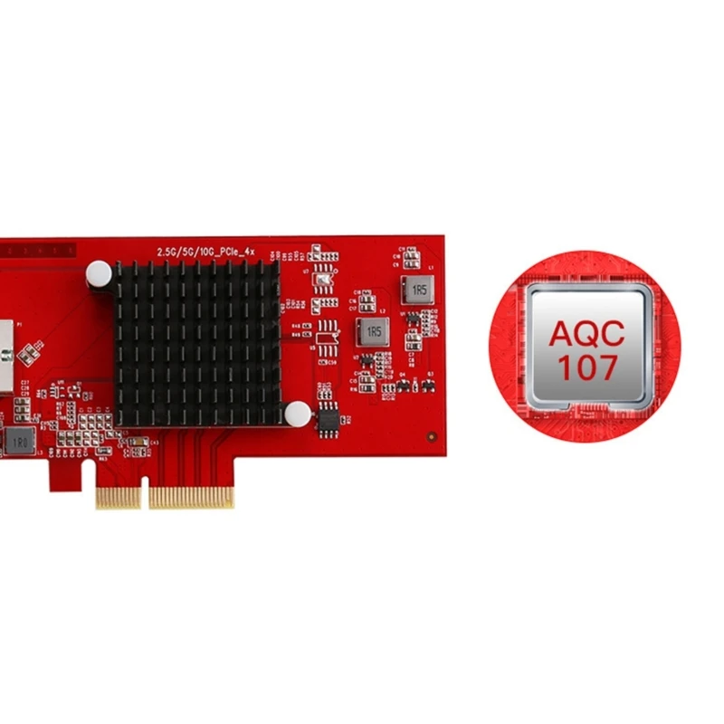 Two Port PCIe Gigabit Networking Card 10Gbps High Bandwidth ABS Material For Desktop Computers HX5E