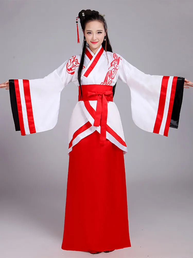 Hanfu Tang Dynasty ชุดเต้นรำสำหรับผู้หญิงเครื่องแต่งกายหรูหราเทศกาลจีนโบราณ