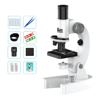 200X-4800X Biological Microscope W/Microscope Slides Set for Adults Students Microscope for School Lab Homeschool