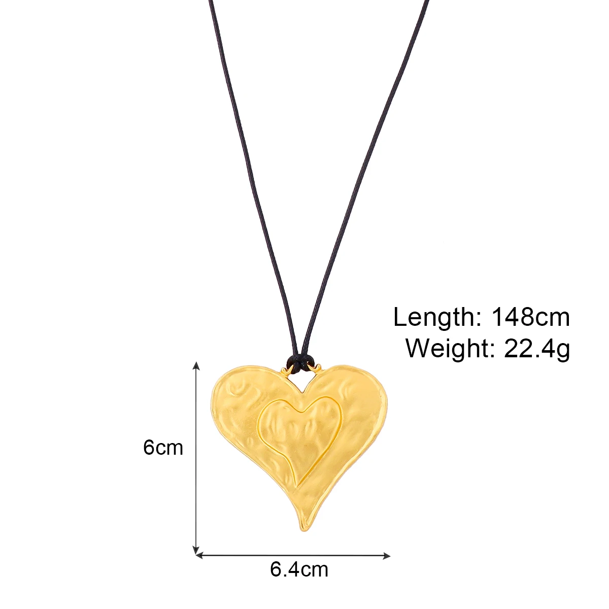 2024 New Fashion Heart Pendant Necklaces for Women ZAA Jewelry Leather Rope Choker Couple Necklace for Girls Holiday Party Gifts