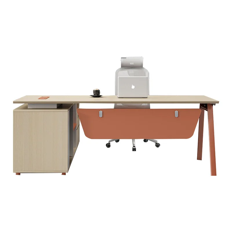 Premium Office furniture Middle shift manager Supervisor desk Worktable Stylish and simple boss Office desk and  combination